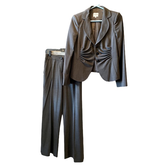 Armani Collezioni Pants - ARMANI COLLEZIONI Grey Suit Set Wool